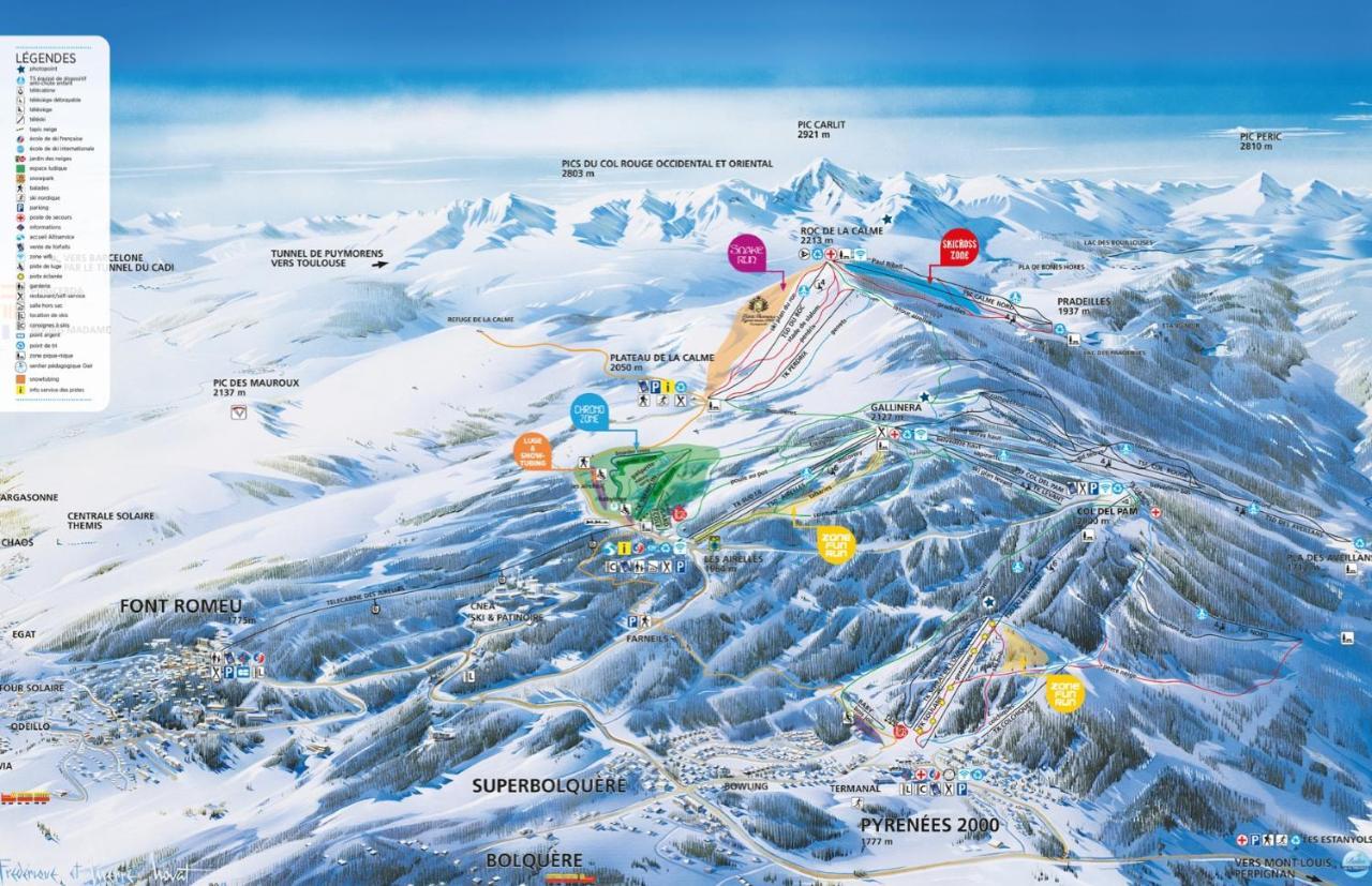 Chalet Isard Pyrenees 2000 - 300M Des Pistes Bolquere ภายนอก รูปภาพ